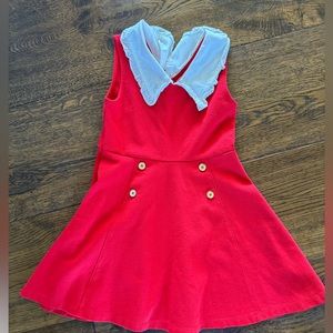 Red Janie & Jack dress size 7